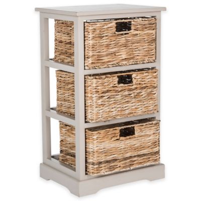 Safavieh Halle 3-Wicker-Basket Storage 