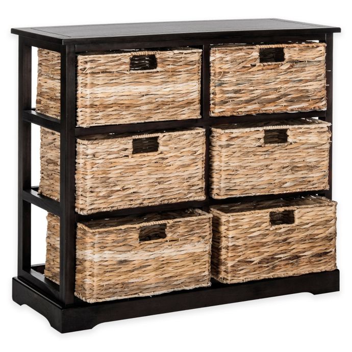 Safavieh Keenan 6WickerBasket Storage Chests Bed Bath & Beyond