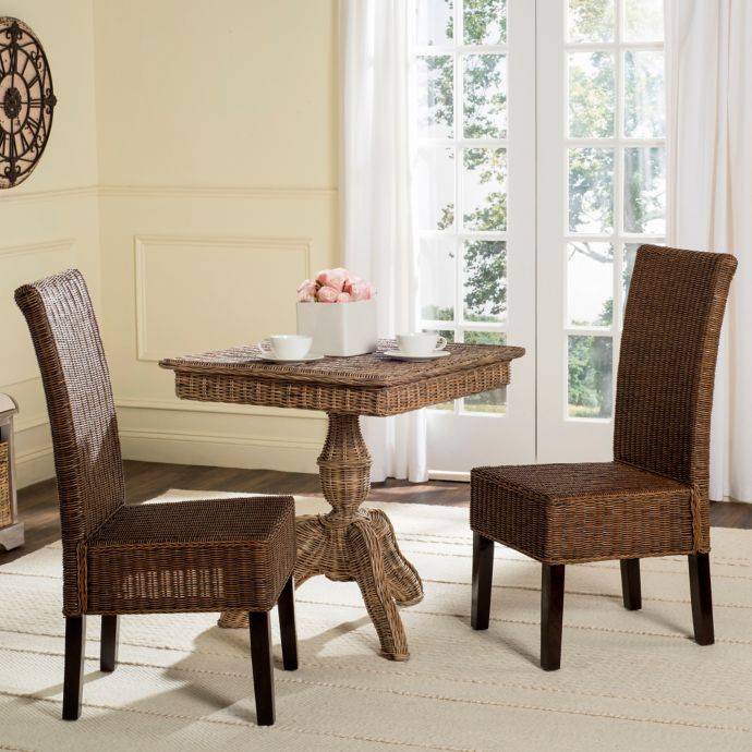 Safavieh Arjun Wicker Dining Chairs (Set of 2) | Bed Bath ...
