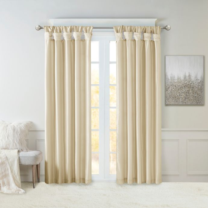 Madison Park Emilia Twist Tab Window Curtain Panel | Bed Bath & Beyond