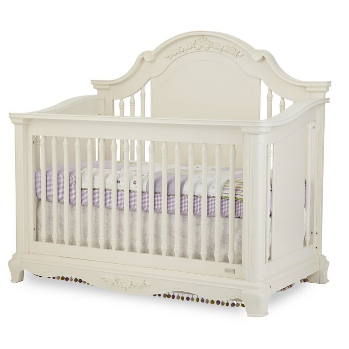 Bassettbaby Premier Addison 4 In 1 Convertible Crib In Pearl