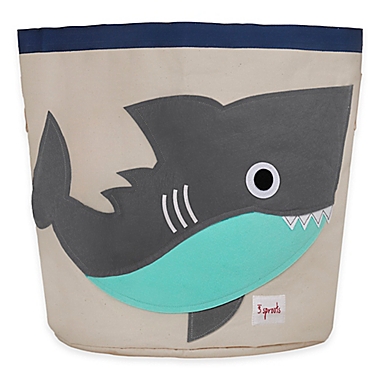 3 sprouts&reg; Shark Storage Bin in Black. View a larger version of this product image.