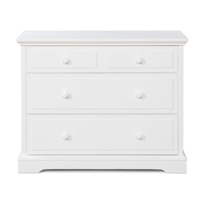 Child Craft Universal Premier 3 Drawer Dresser In Matte White