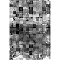 Oliver Gal Mosaic Smoke 24-Inch x 36-Inch Canvas Wall Art
