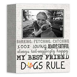 My Dog Rules 8-Inch x 10-Inch Personalized Canvas Wall Art
