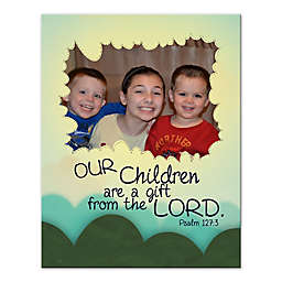 Our Children Are Gifts 11-Inch x 14-Inch Personalized Canvas Wall Art