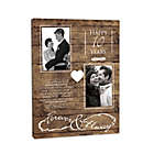 Alternate image 1 for Happy Anniversary &quot;Forever & Always&quot; 16-Inch x 20-Inch Personalized Wall Art