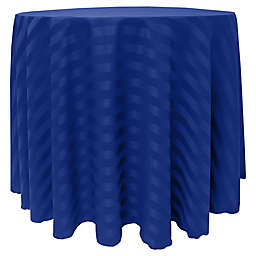 Ultimate Textile Poly Stripe Round Tablecloth
