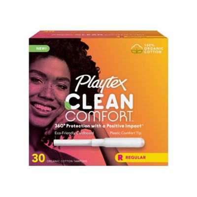 Playtex&reg; Clean Comfort&reg; Organic Cotton Regular Tampon