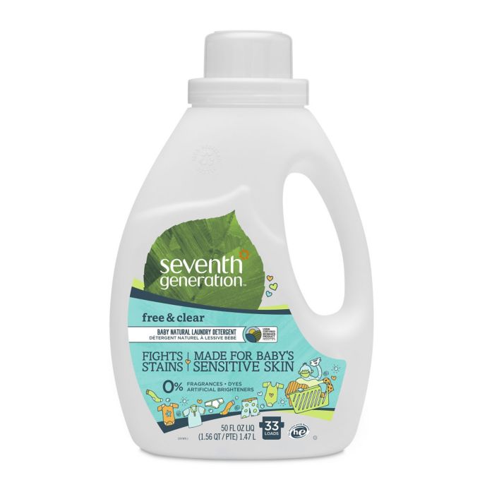 Seventh Generation 50 Oz. Free & Clear Baby 2X Natural Laundry