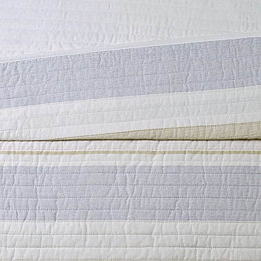 Cottage Classics&reg; Spa Stripe 3-Piece Full/Queen Quilt Set. View a larger version of this product image.