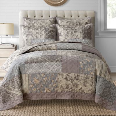 taupe quilt bedding