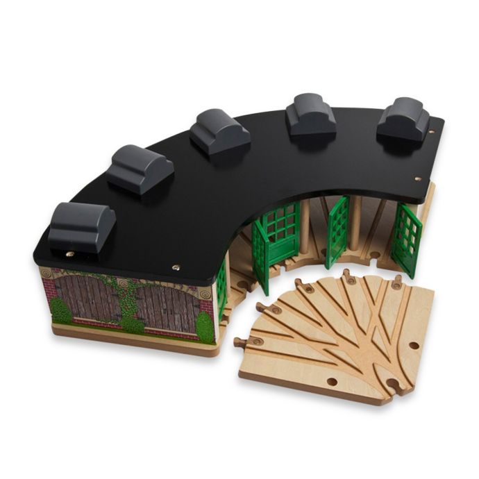 wooden railway roundhouse