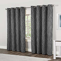 Finesse 84-Inch Grommet Top Window Curtain Panels in Ash Grey (Set of 2)