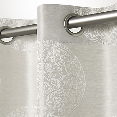 Akola 96-Inch Grommet Top Window Curtain Panels in Dove Grey (Set of 2). View a larger version of this product image.