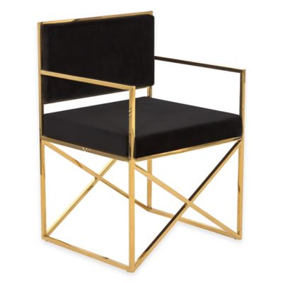 Kian Chair in Black Velvet