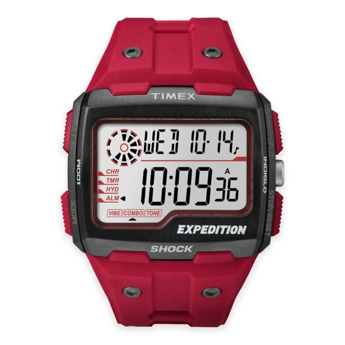 timex men's expedition grid shock digital strap watch