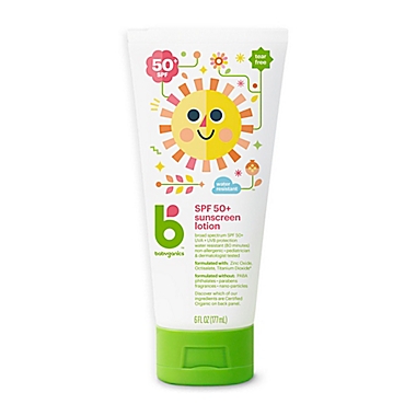 Babyganics&reg; 6 oz. 50+ SPF Sunscreen Lotion. View a larger version of this product image.