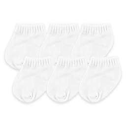 BabyVision® Luvable Friends® Size 12-24M 6-Pack No Show Socks in White