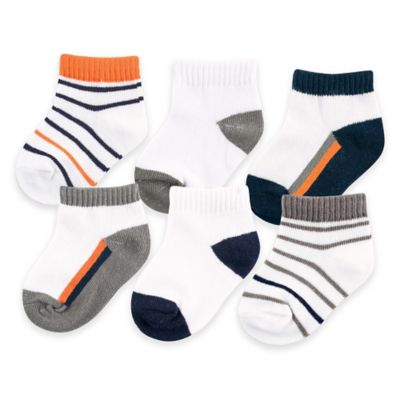 orange baby socks