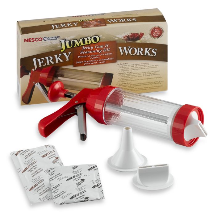 Jumbo Jerky Works Jerky Gun and Seasoning Kit Bed Bath & Beyond