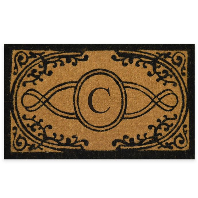 Nature By Geo Crafts Bristol 30 Inch X 48 Inch Monogrammed Letter