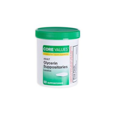 Core Values&trade; 50-Count Fleet Glycerin Suppositories. View a larger version of this product image.