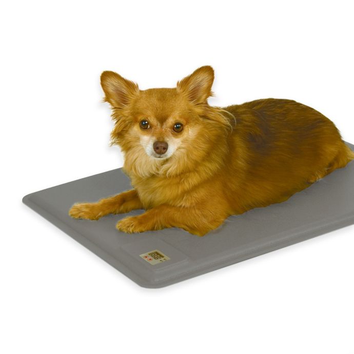 Deluxe LectroKennel Heated Dog Pad in Grey Bed Bath and Beyond Canada