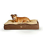 Alternate image 0 for Feather-Top Medium Ortho Pet Bed in Chocolate/Tan