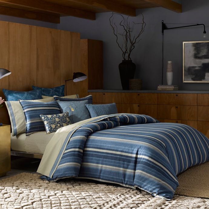 ED Ellen DeGeneres Azur Stripe Azur Stripe Comforter Set Bed Bath and