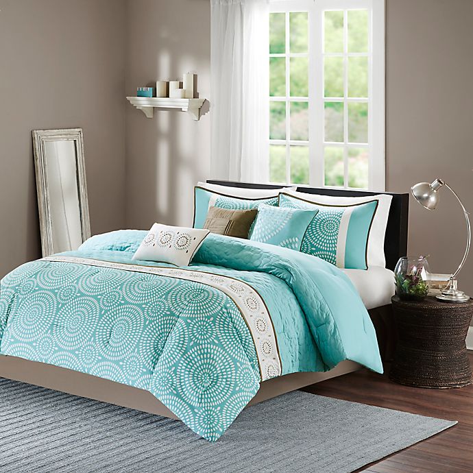 teal paisley bed covers