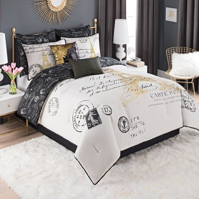 Paris 8-Piece Reversible Comforter Set | Bed Bath & Beyond