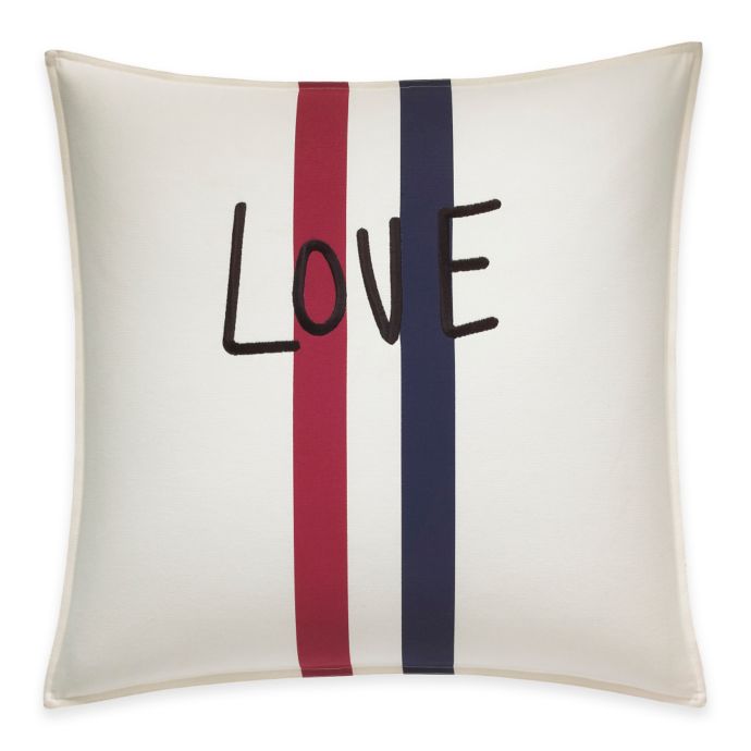 ED Ellen DeGeneres™ Embroidered Love Throw Pillow in Ivory Bed Bath