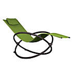 Alternate image 1 for Vivere Single Orbital Steel Patio Lounger in Green Apple