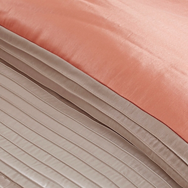 New Queen Size Amherst 7 Piece Comforter Set Orange Pink Madison Park MP10-2320 