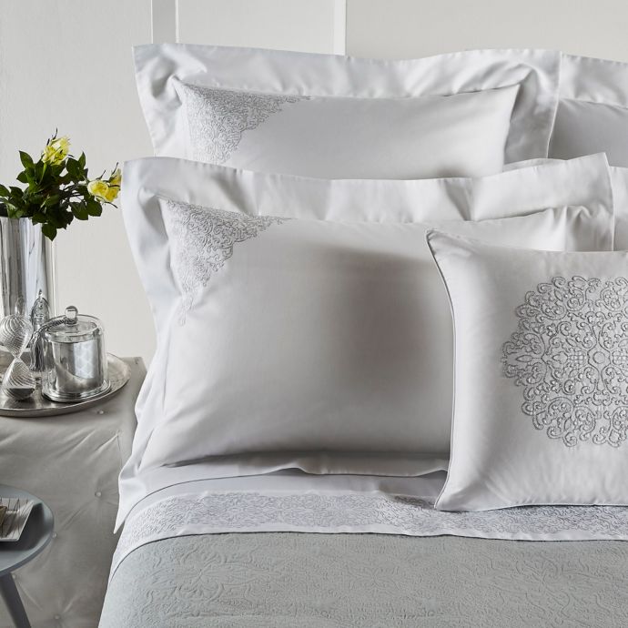 Frette At Home Noto Ricamo Pillow Shams Set Of 2 Bed Bath Beyond