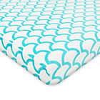 Alternate image 0 for TL Care&reg; Heavenly Soft Chenille Playard Fitted Sheet in Aqua Sea Wave
