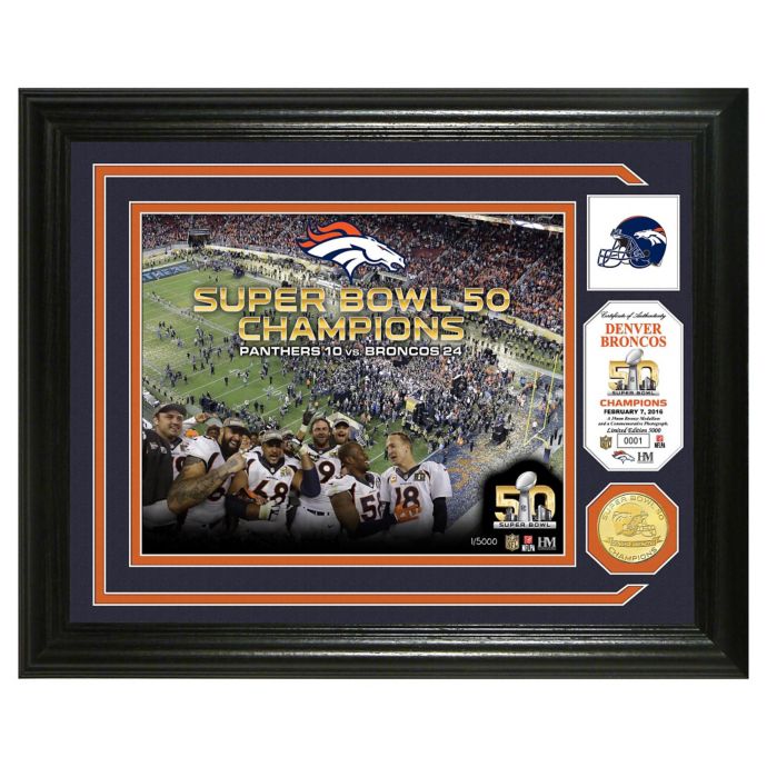 Denver Broncos Fanatics Authentic Framed 15 X 17 Super Bowl, 42% OFF