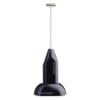 aerolatte&reg; Milk Frother with Stand in Black. View a larger version of this product image.