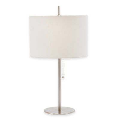 brushed steel table lamp