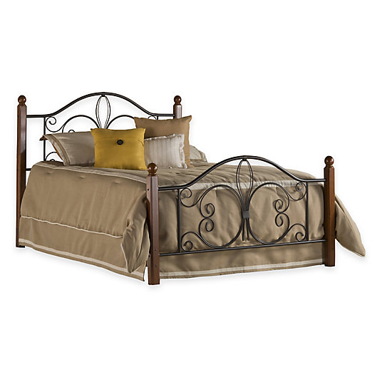 Alternate image 1 for Hillsdale Milwaukee Bed without Rails in Black/Cherry
