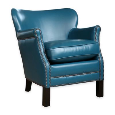 small leather accent chair