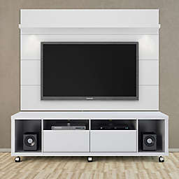 Manhattan Comfort Cabrini 1.8 TV Stand and Panel in White Gloss
