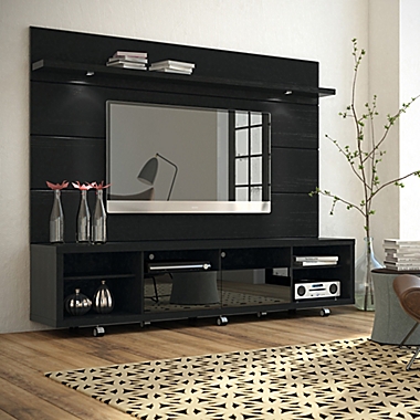 Manhattan Comfort Cabrini TV Stand and Panel 2.2 in Black. View a larger version of this product image.