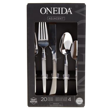 Oneida&reg; Adjacent Satin 20-Piece Flatware Set. View a larger version of this product image.