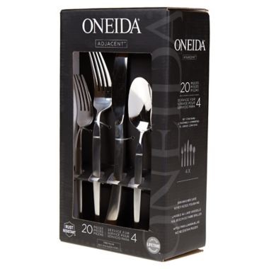 Oneida&reg; Adjacent Satin 20-Piece Flatware Set. View a larger version of this product image.