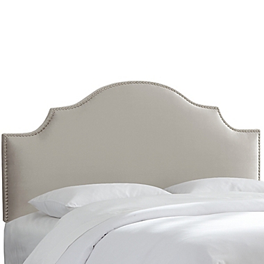 Skyline Furniture Sheffield King Headboard in Velvet Light Grey. View a larger version of this product image.