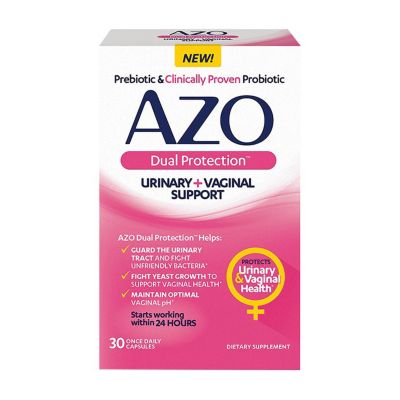 AZO 30-Count Dual Protection&trade; Urinary + Vaginal Support Probiotic