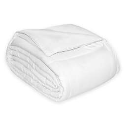 700-Thread-Count Reversible Cotton Sateen Full/Queen Down Alternative Comforter in White