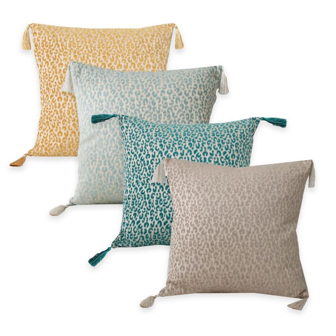 Thro Gabriella Cheetah Square Throw Pillow Bed Bath Beyond